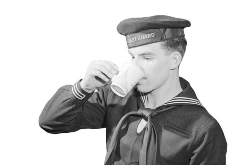 coastguard drinking milk