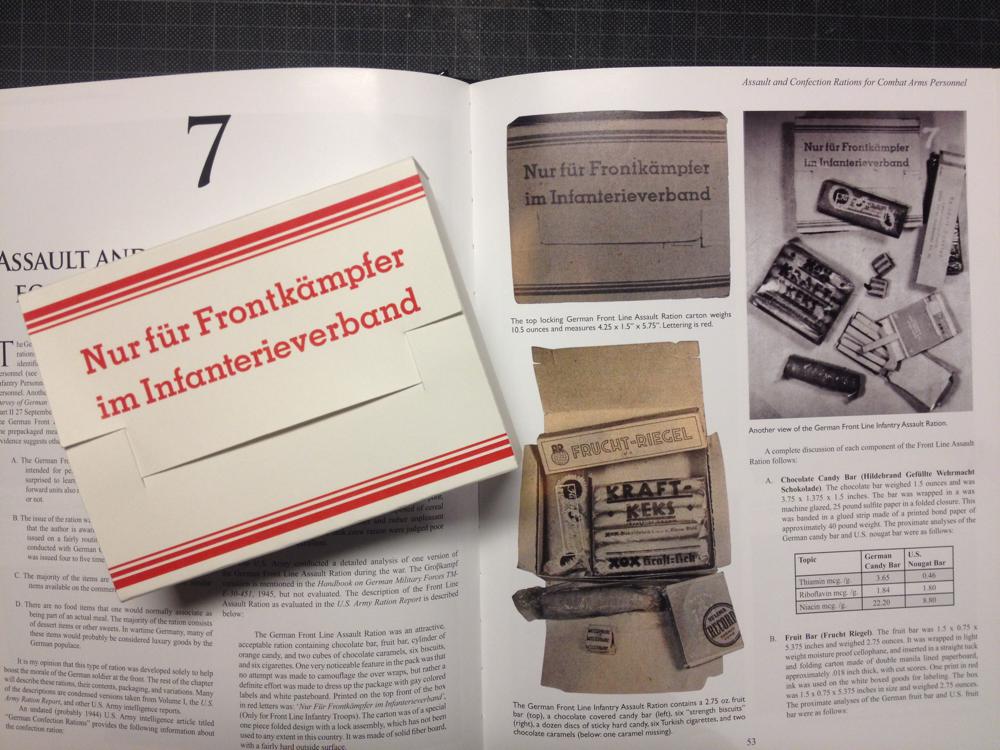 German Front Line Assault Ration Box - Atlas Repro Paperwork & Props
