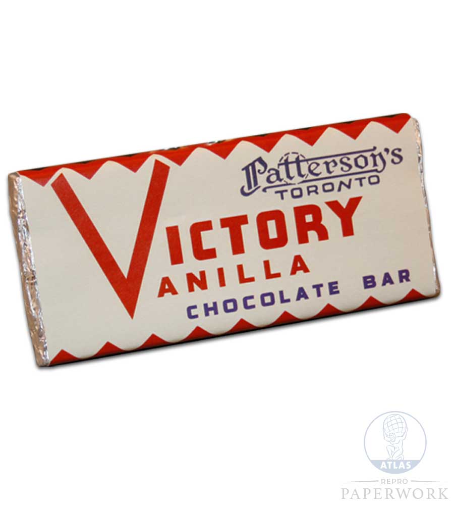 patterson's toronto-Victory vanilla chocolate bar props-label props-vintage props