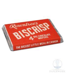 rowntrees biscrisp chocolate wafers label props-chocolate labels props