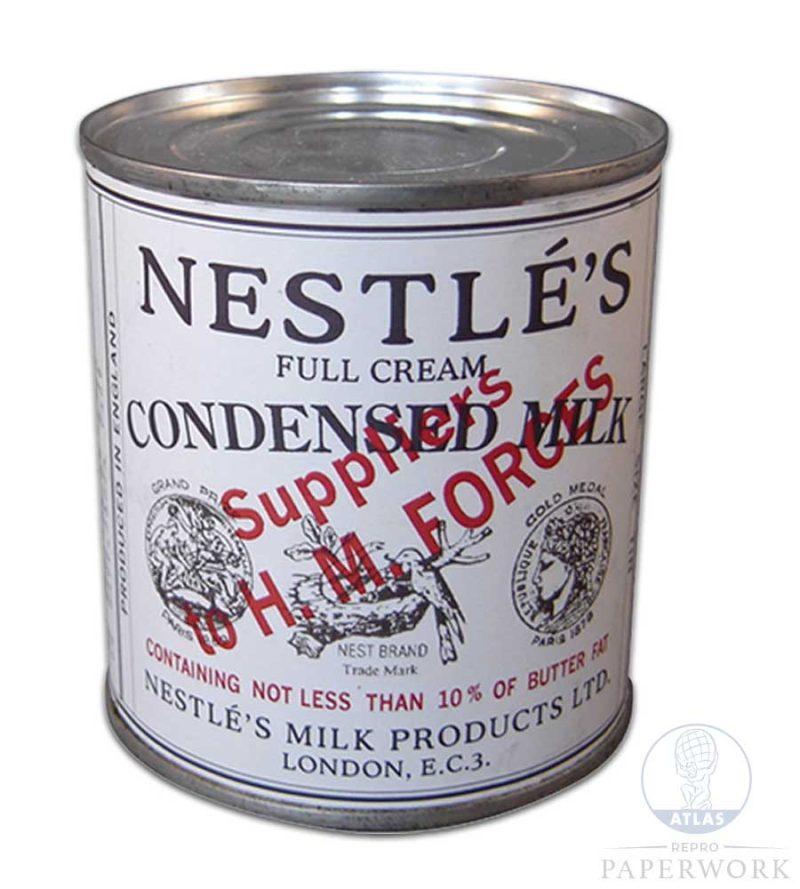 Nestlé’s Condensed Milk label Large