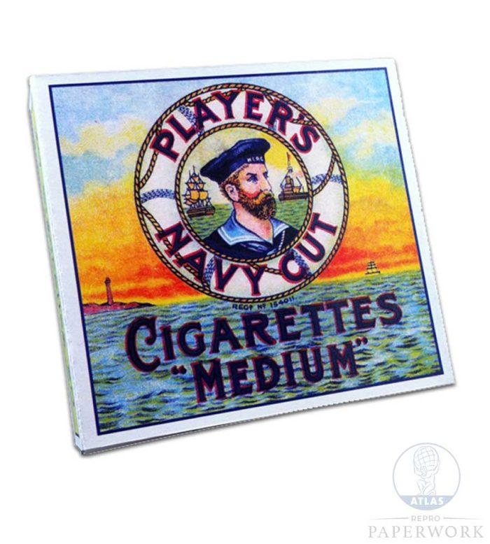 player’s “medium” – 20 cigarettes box